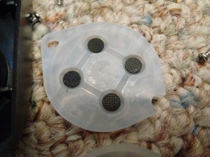 Silicon conductive membrane from the black Cadet controller.